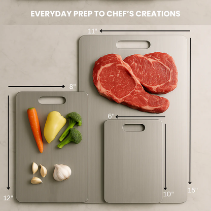 Silcov™ Pure Titanium Cutting Board